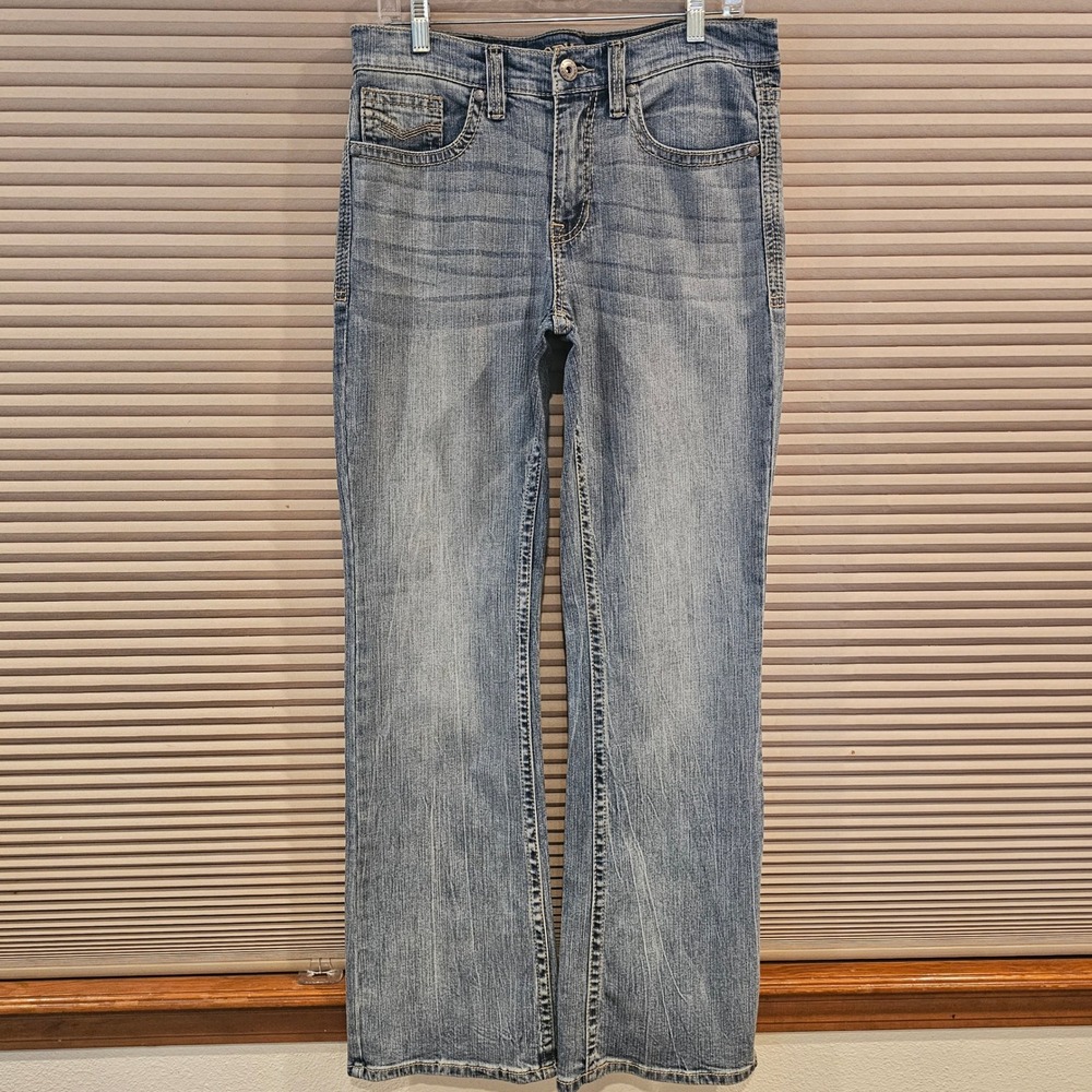 Cody James Mens Light Wash Straight Leg Western Jeans 32W x 32L RN138823